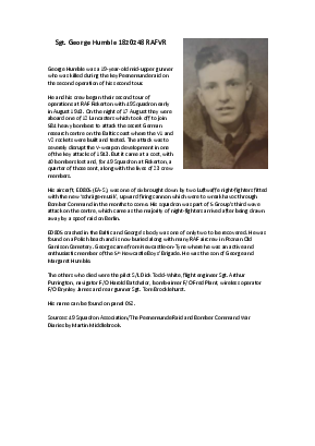 A preview of a PDF biography for Humble, George